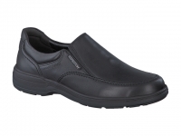 chaussure mephisto mocassins davy cuir lisse noir